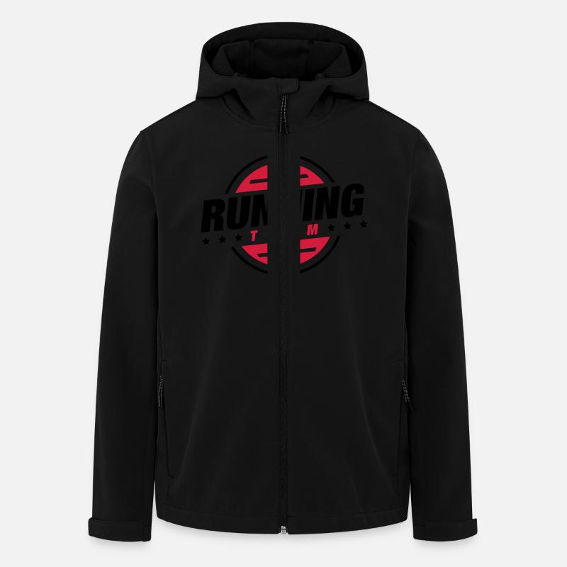 running_team_yx2 - Recycelte Männer Softshell-Jacke von Stanley/Stella - Schwarz