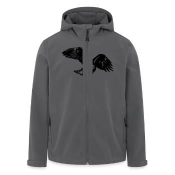 eagle - Veste softshell homme en polyester recyclé Stanley/Stella - noir - Devant - AI Model Male 185 light (185cm)