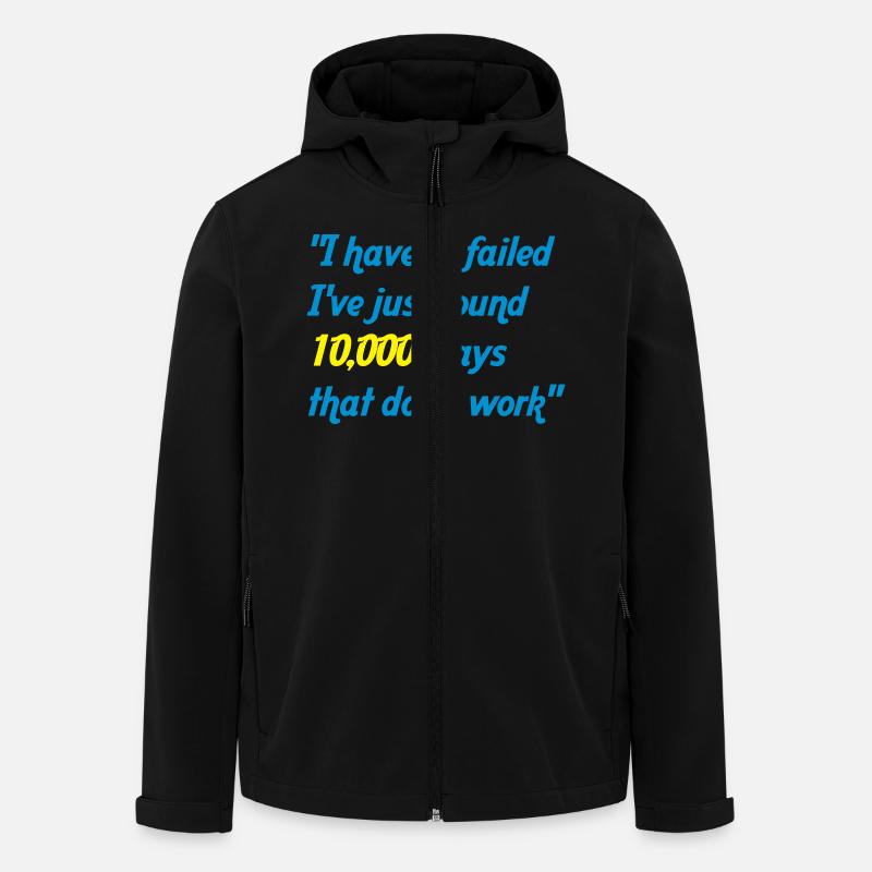 haven't failed - Men’s Recycled Softshell Jacket by Stanley/Stella - black