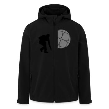 boule - Recycelte Männer Softshell-Jacke von Stanley/Stella - Schwarz - Vorne - AI Model Male 185 light (185cm)