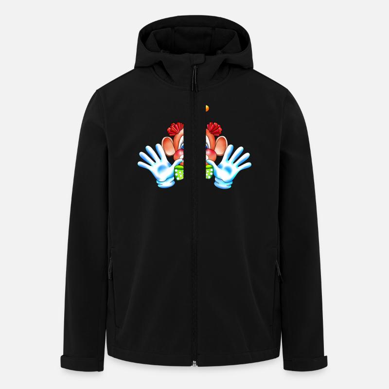 Clown - Recycelte Männer Softshell-Jacke von Stanley/Stella - Schwarz