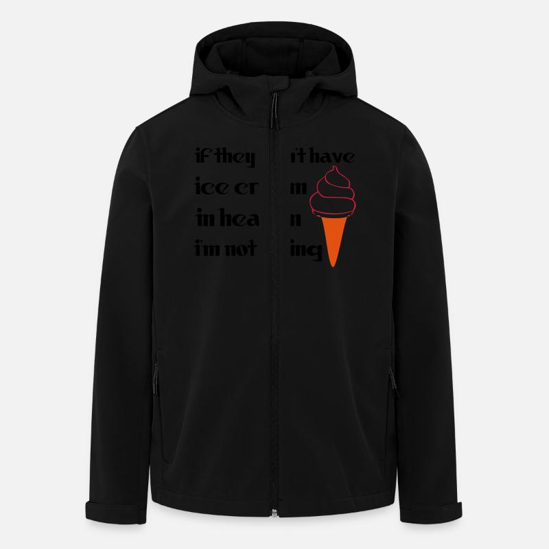 Ice Cream - Veste softshell homme en polyester recyclé Stanley/Stella - noir