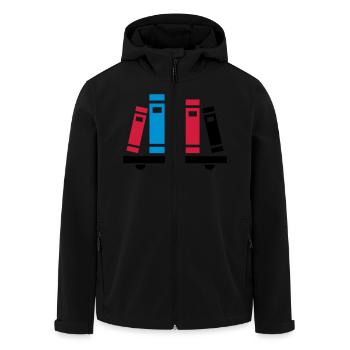Livres - Veste softshell homme en polyester recyclé Stanley/Stella - noir - Devant - AI Model Male 185 light (185cm)