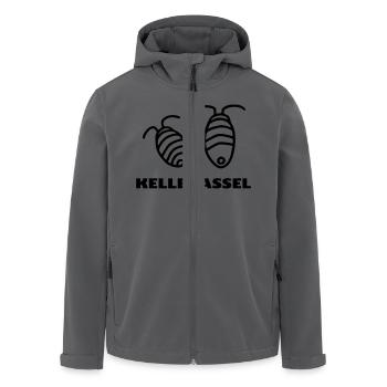 2 Kellerasseln - Recycelte Männer Softshell-Jacke von Stanley/Stella - Schwarz - Vorne - AI Model Male 185 light (185cm)