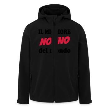 Il migliore nonno del mondo 111 - Recycelte Männer Softshell-Jacke von Stanley/Stella - Schwarz - Vorne - AI Model Male 185 light (185cm)
