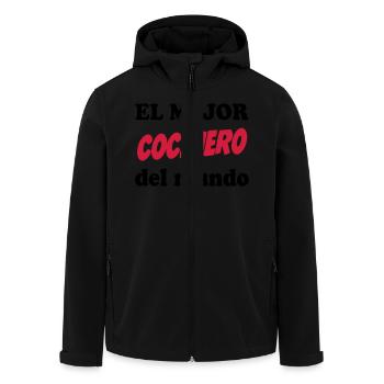 El mejor cocinero del mundo 111 - Veste softshell homme en polyester recyclé Stanley/Stella - noir - Devant - AI Model Male 185 light (185cm)