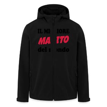 Il migliore marito del mondo 111 - Recycelte Männer Softshell-Jacke von Stanley/Stella - Schwarz - Vorne - AI Model Male 185 light (185cm)
