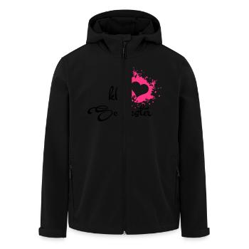 Kleine Schwester - Recycelte Männer Softshell-Jacke von Stanley/Stella - Schwarz - Vorne - AI Model Male 185 light (185cm)