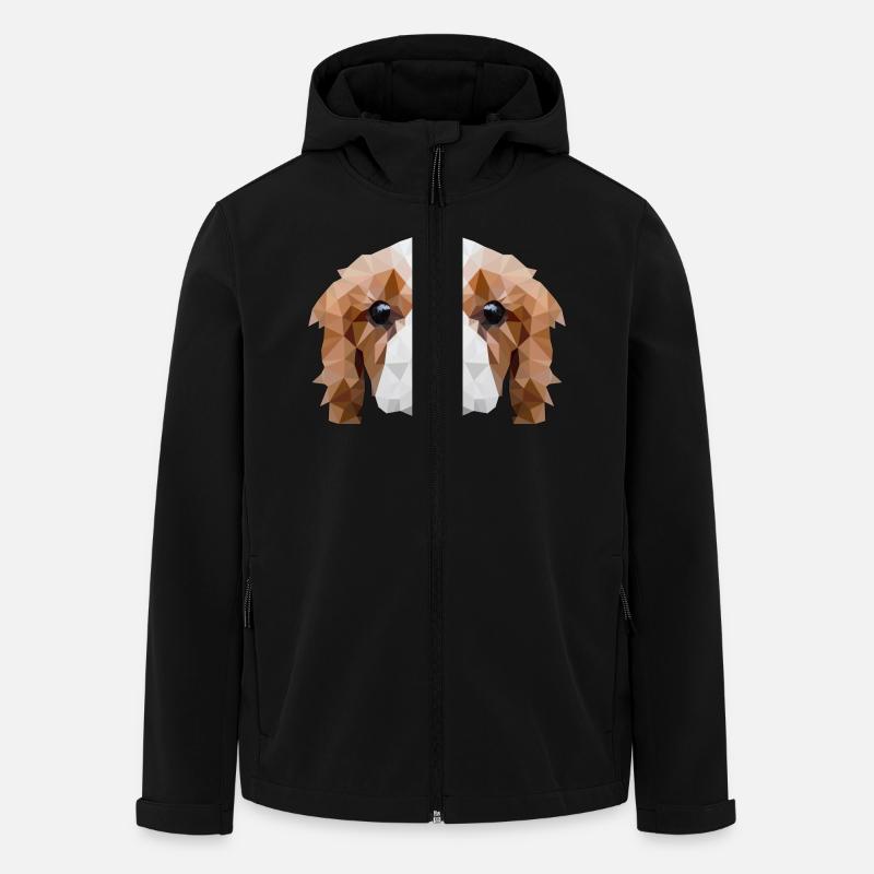 Hund Haustier Geschenk - Recycelte Männer Softshell-Jacke von Stanley/Stella - Schwarz