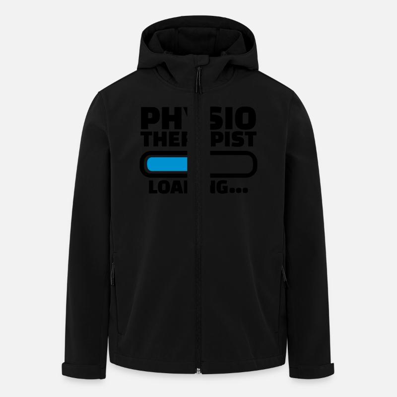 Physiotherapist - Men’s Recycled Softshell Jacket by Stanley/Stella - black