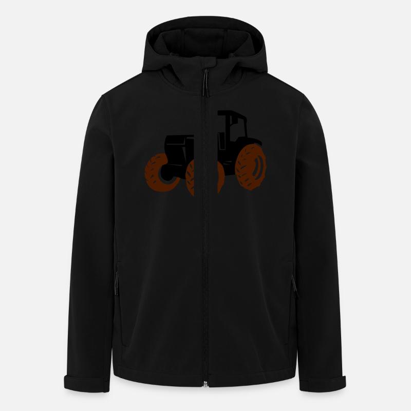 traktor - Recycelte Männer Softshell-Jacke von Stanley/Stella - Schwarz