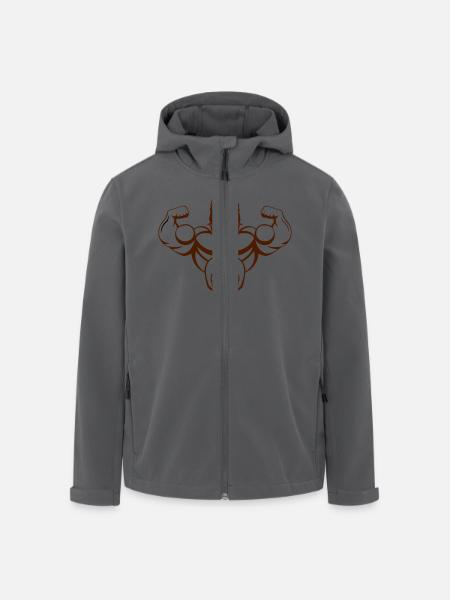 strong dog_02 - Recycelte Männer Softshell-Jacke von Stanley/Stella - Schwarz