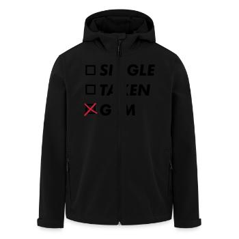 single taken gym - Recycelte Männer Softshell-Jacke von Stanley/Stella - Schwarz - Vorne - AI Model Male 185 light (185cm)