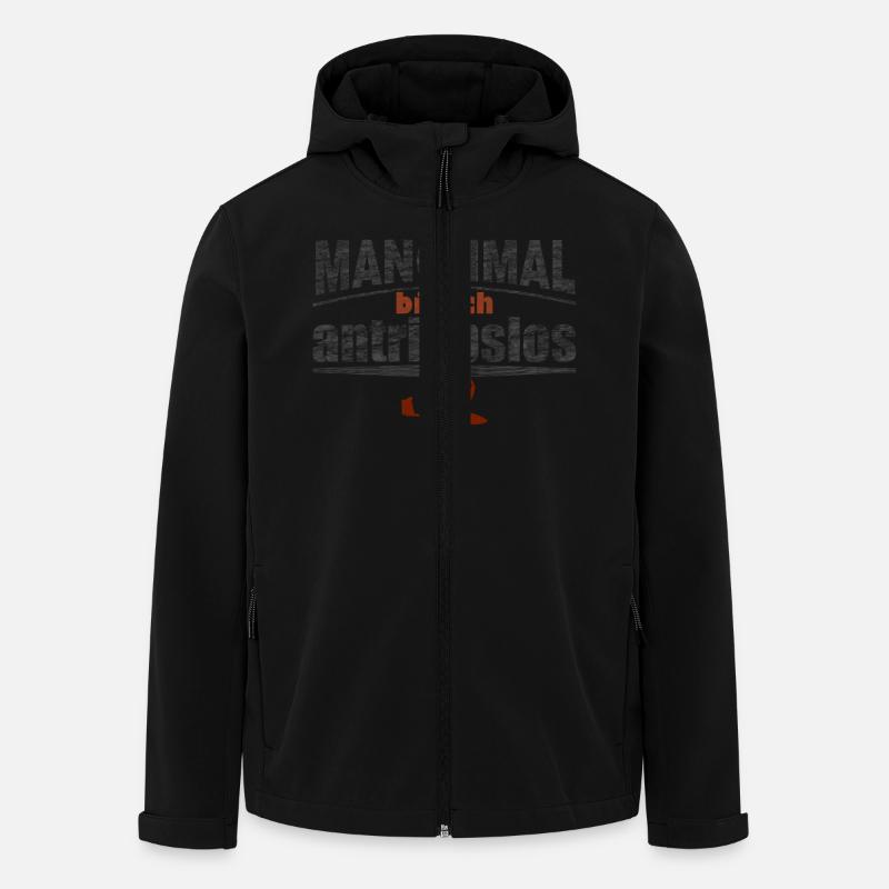 Segelflieger - Recycelte Männer Softshell-Jacke von Stanley/Stella - Schwarz