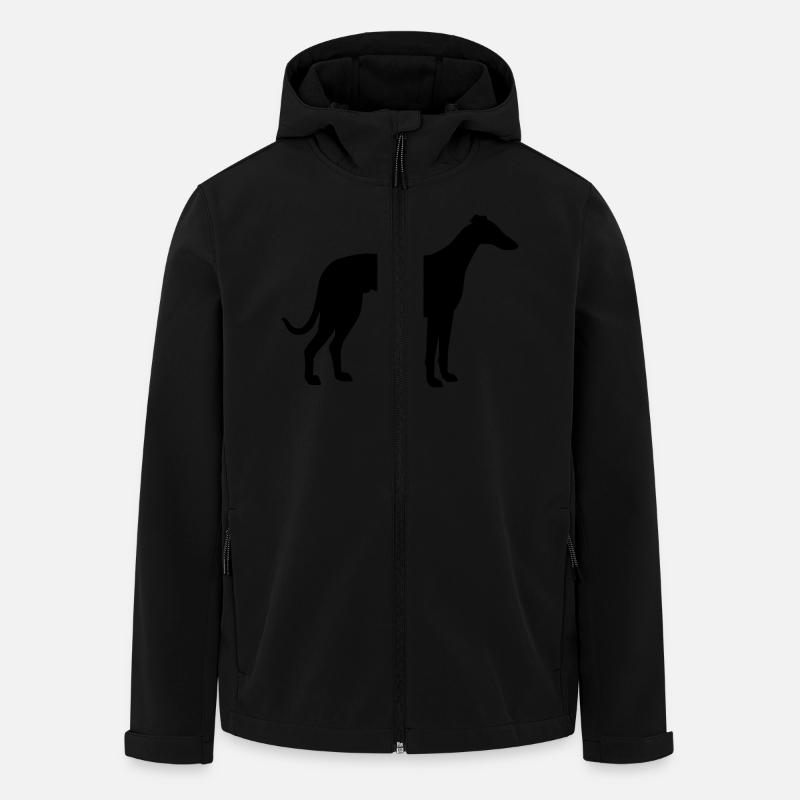 Italian Greyhound - Recycelte Männer Softshell-Jacke von Stanley/Stella - Schwarz