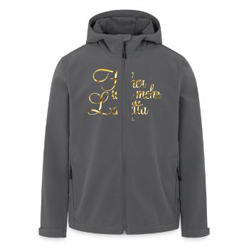 Lametta lustiger Spruch für Advent und Weihnachten - Recycelte Männer Softshell-Jacke von Stanley/Stella - Schwarz - Vorne - AI Model Male 185 light (185cm)