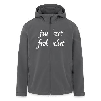 Jauchzet, frohlocket - Recycelte Männer Softshell-Jacke von Stanley/Stella - Anthrazit - Vorne - AI Model Male 185 light (185cm)