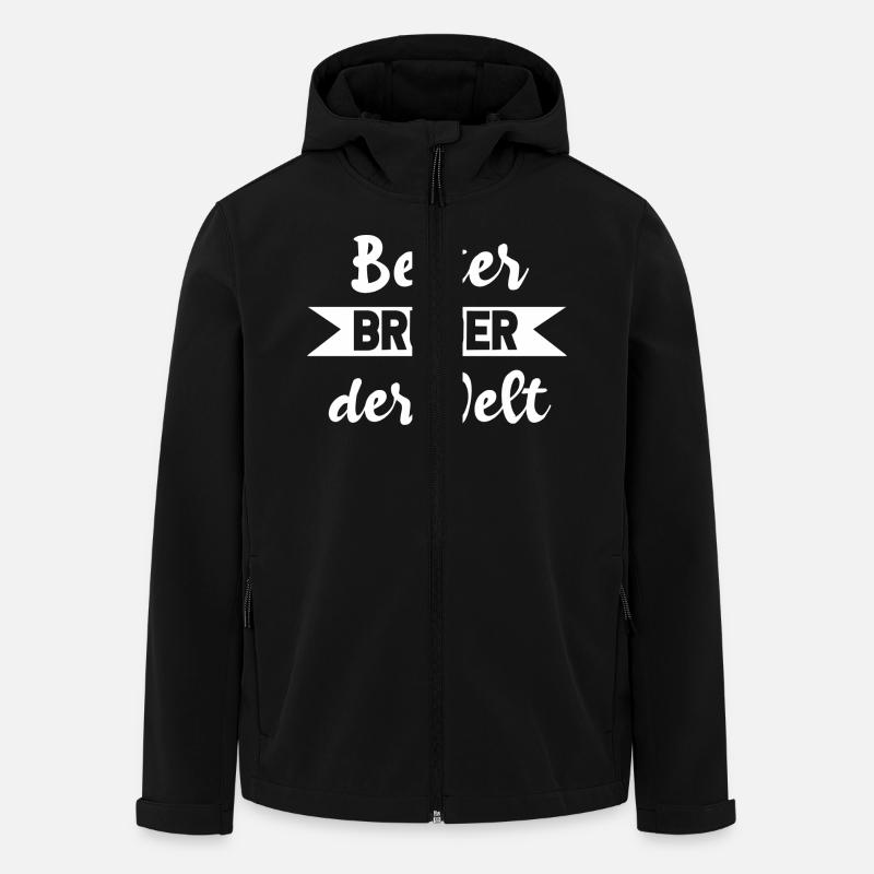 Bester Bruder - Recycelte Männer Softshell-Jacke von Stanley/Stella - Schwarz