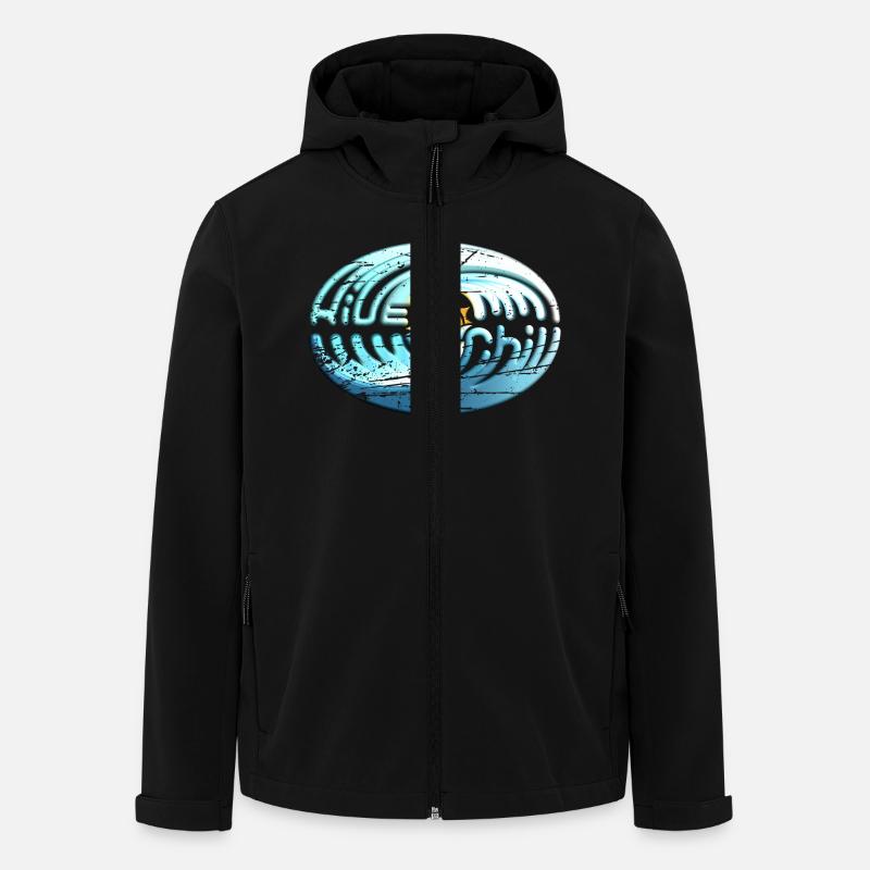 ride and chill - Recycelte Männer Softshell-Jacke von Stanley/Stella - Schwarz