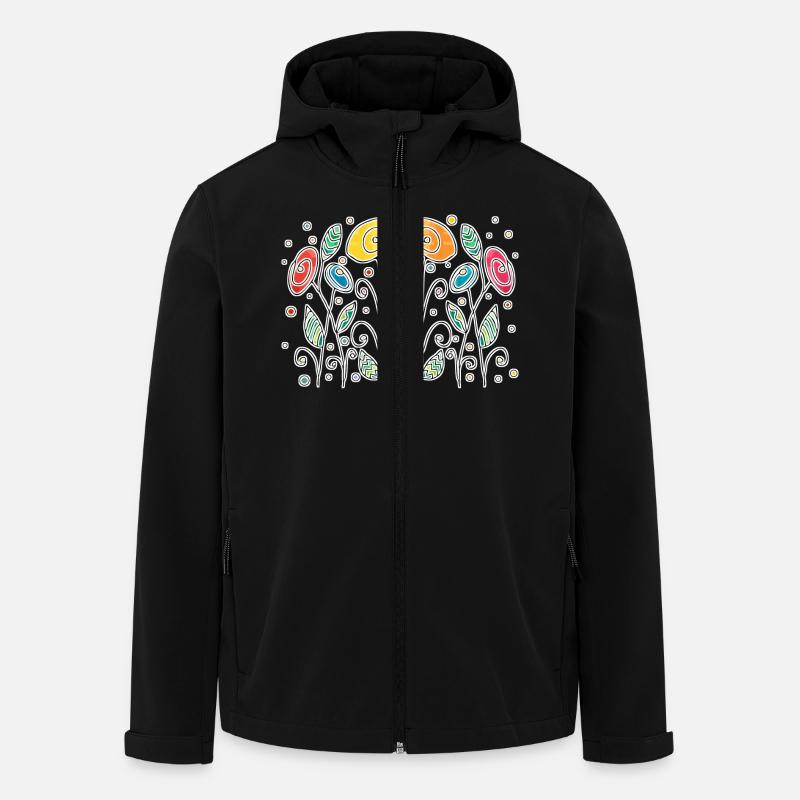 Fleur - Veste softshell homme en polyester recyclé Stanley/Stella - noir