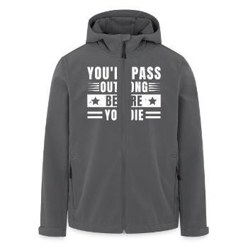 Marathon Vous vous évanouirez longtemps Vous mourrez Cadeau de course - Veste softshell homme en polyester recyclé Stanley/Stella - noir - Devant - AI Model Male 185 light (185cm)