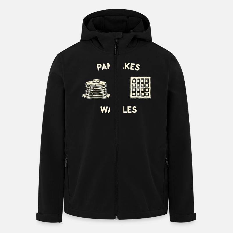Pfannkuchen und Waffeln - Recycelte Männer Softshell-Jacke von Stanley/Stella - Schwarz