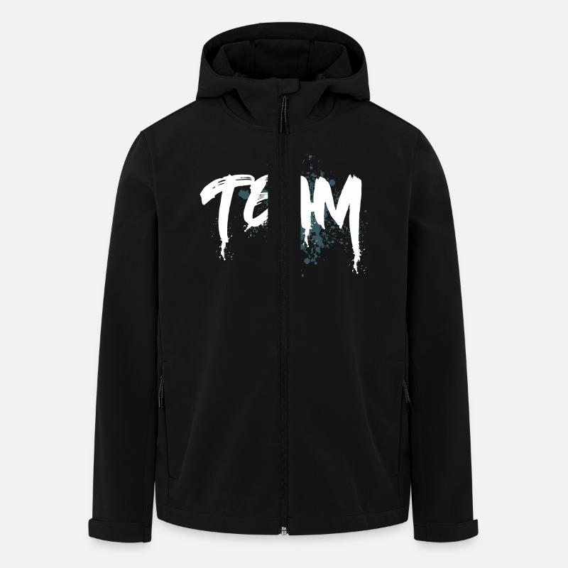 Team - Recycelte Männer Softshell-Jacke von Stanley/Stella - Schwarz