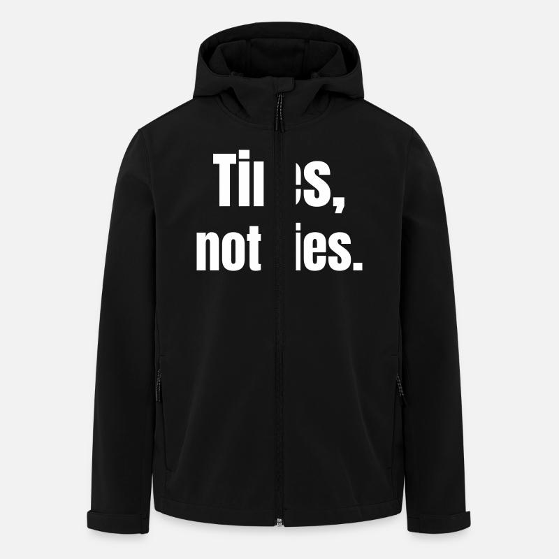 Tires, not ties. - Men’s Recycled Softshell Jacket by Stanley/Stella - black