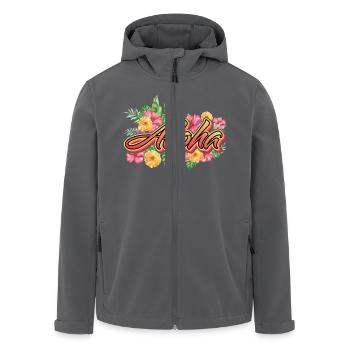 Aloha Holiday Hawaii Gift - Veste softshell homme en polyester recyclé Stanley/Stella - noir - Devant - AI Model Male 185 light (185cm)