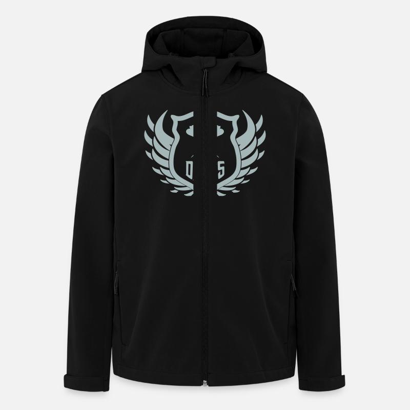 Écusson des fléchettes - Veste softshell homme en polyester recyclé Stanley/Stella - noir