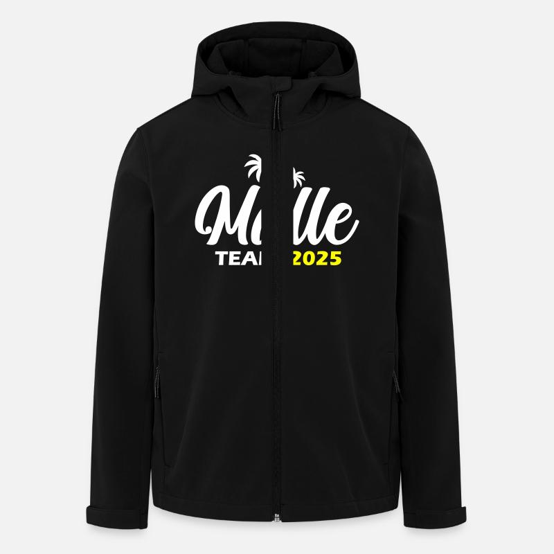 Malle 2025 Team Mallorca - Veste softshell homme en polyester recyclé Stanley/Stella - noir