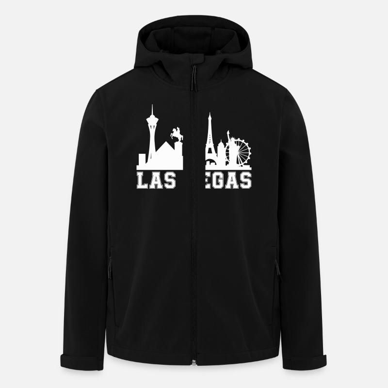 vegas skyline - Recycelte Männer Softshell-Jacke Discoverer von Stanley/Stella - Schwarz