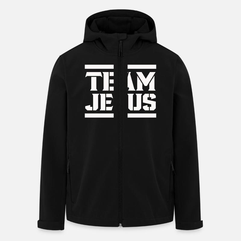 L’équipe de Jésus - Veste softshell homme en polyester recyclé Stanley/Stella - noir
