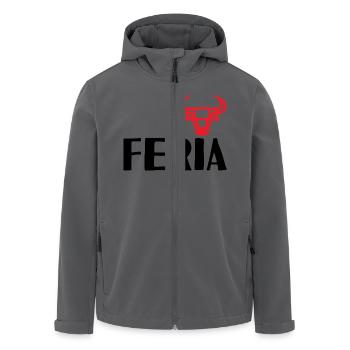 Feria Fête Provençale Nîmes Arles Bayonne Férias - Veste softshell homme en polyester recyclé Stanley/Stella - noir - Devant - AI Model Male 185 light (185cm)