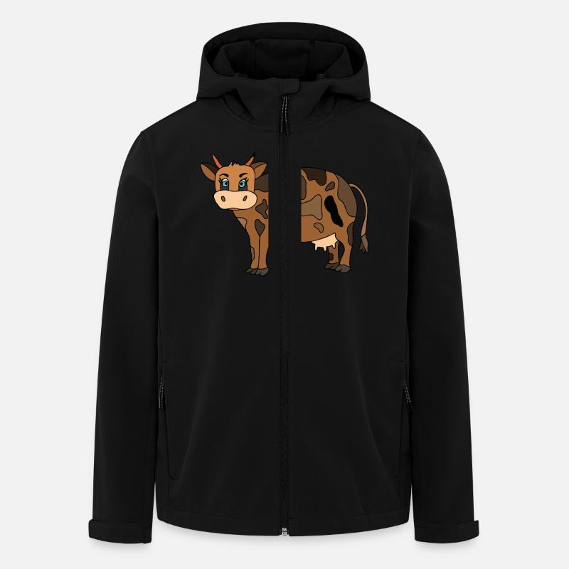 Vache - Veste softshell homme en polyester recyclé Stanley/Stella - noir