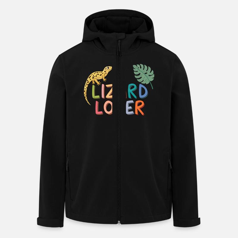 Lizard lovers - Men’s Recycled Softshell Jacket by Stanley/Stella - black