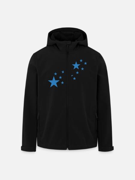 Star, stars - Men’s Recycled Softshell Jacket by Stanley/Stella - black