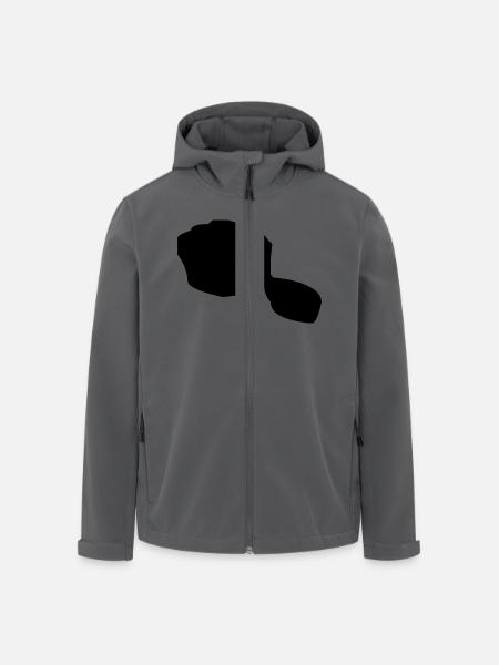 tahiti map - Veste softshell homme en polyester recyclé Stanley/Stella - noir