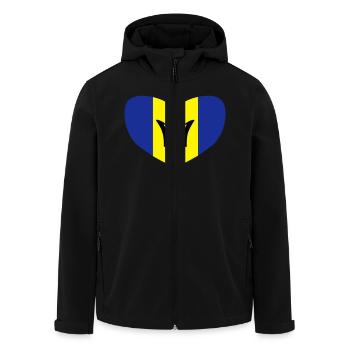 I love Barbados - Veste softshell homme en polyester recyclé Stanley/Stella - noir - Devant - AI Model Male 185 light (185cm)