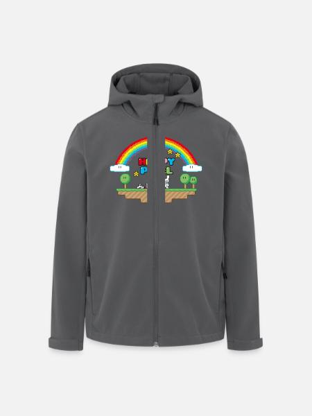 Happy Pixel (R-rated) - Recycelte Männer Softshell-Jacke von Stanley/Stella - Schwarz
