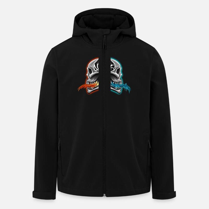 TwinSkulls - Recycelte Männer Softshell-Jacke von Stanley/Stella - Schwarz