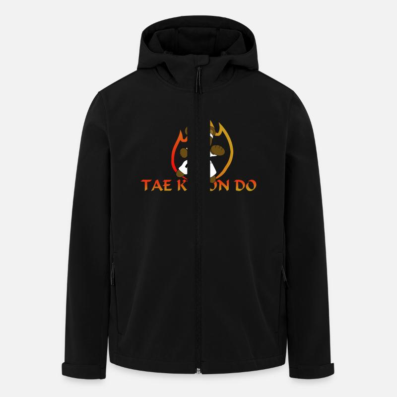 Taekwondo - Recycelte Männer Softshell-Jacke von Stanley/Stella - Schwarz