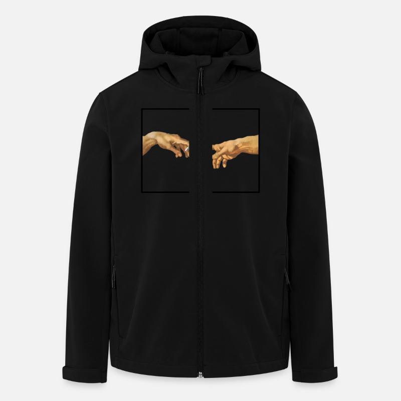 The Creation - Recycelte Männer Softshell-Jacke von Stanley/Stella - Schwarz