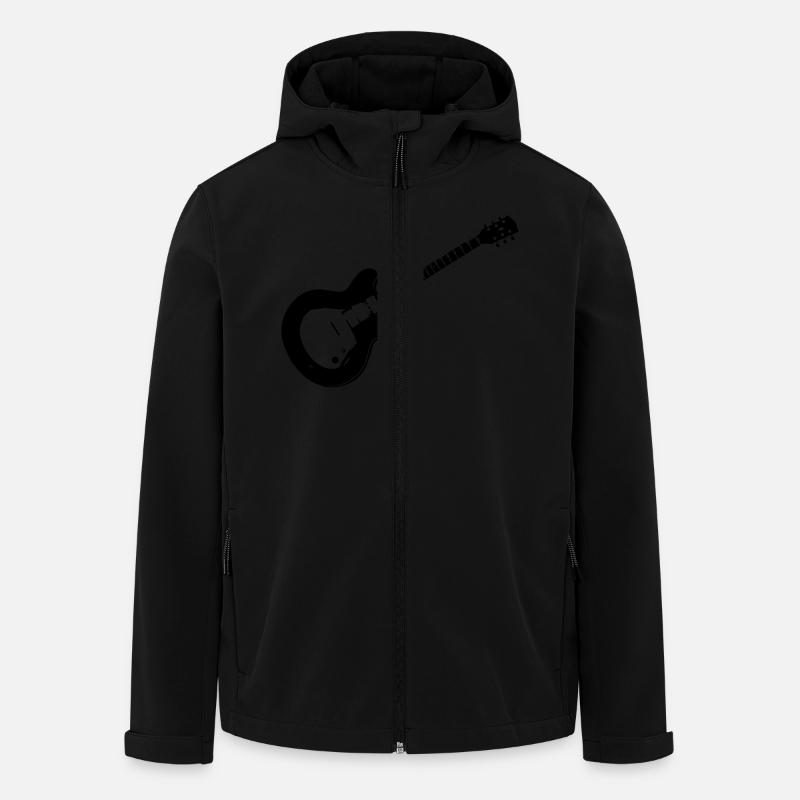 guitar - Recycelte Männer Softshell-Jacke von Stanley/Stella - Schwarz