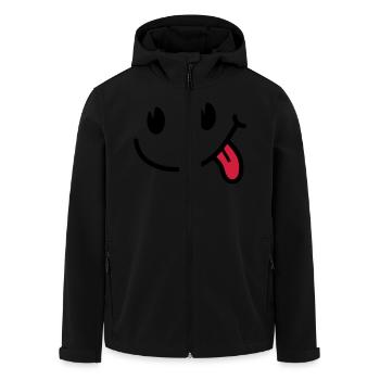 Smiley - Recycelte Männer Softshell-Jacke von Stanley/Stella - Schwarz - Vorne - AI Model Male 185 light (185cm)