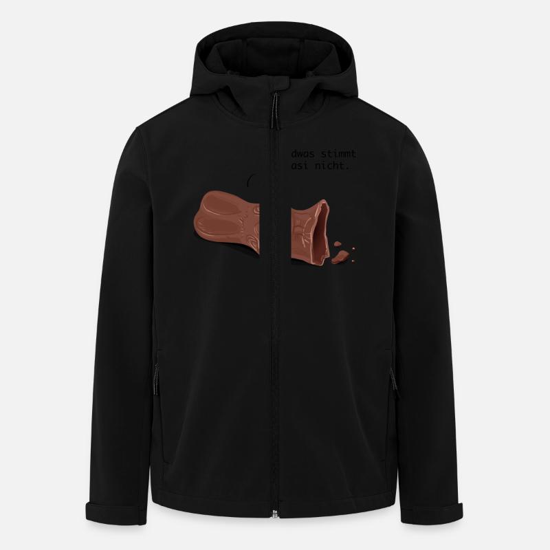 Schokoladenhase - Recycelte Männer Softshell-Jacke von Stanley/Stella - Schwarz