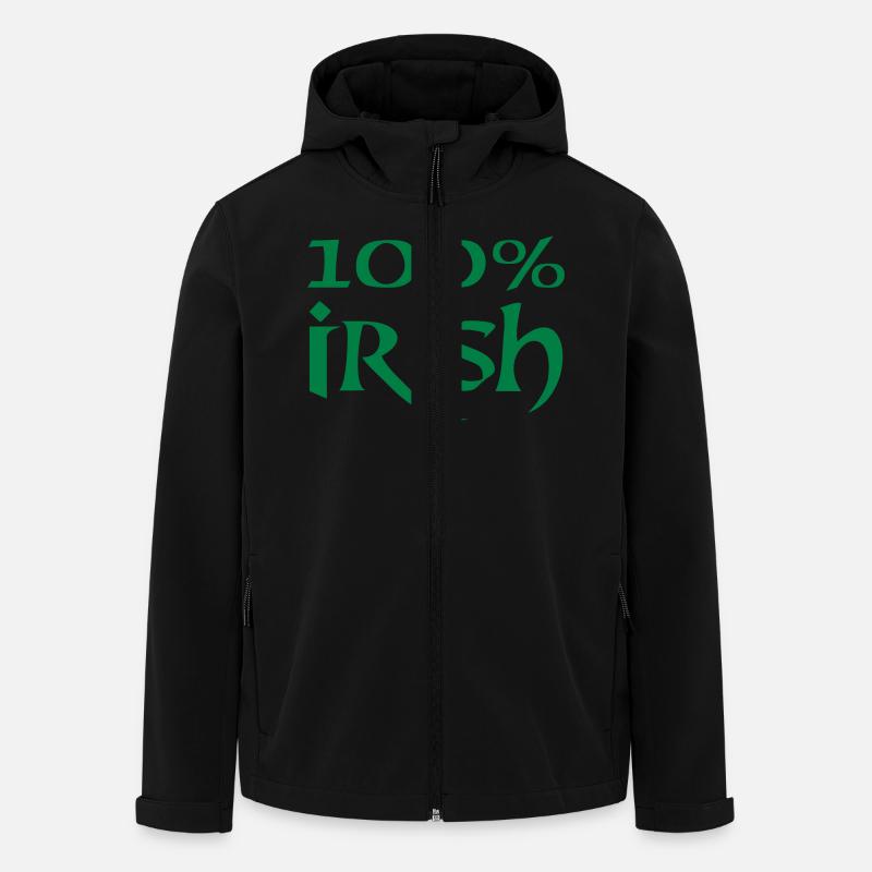 100 % irish - Veste softshell homme en polyester recyclé Stanley/Stella - noir