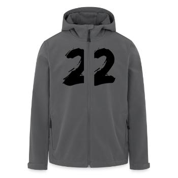 Brushed 22 - Recycelte Männer Softshell-Jacke von Stanley/Stella - Schwarz - Vorne - AI Model Male 185 light (185cm)