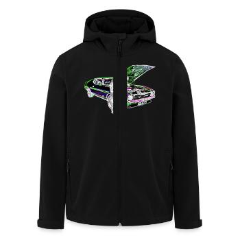 Schrauber Iinvert - Recycelte Männer Softshell-Jacke von Stanley/Stella - Schwarz - Vorne - AI Model Male 185 light (185cm)