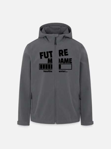 future madame - Veste softshell homme en polyester recyclé Stanley/Stella - noir